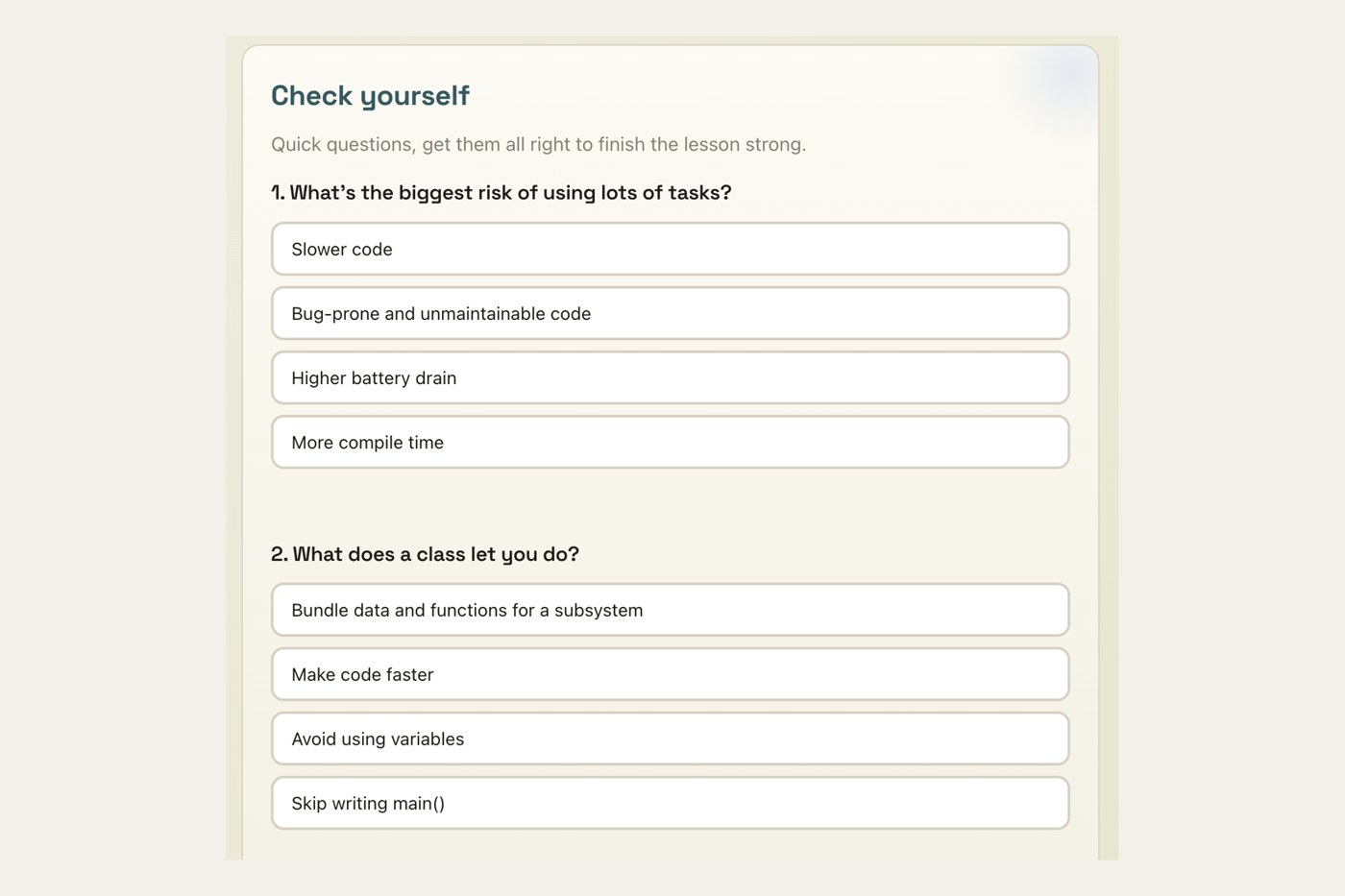 Coding curriculum web app